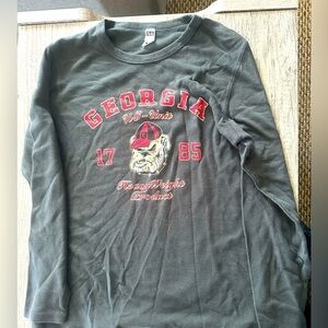 Next Level Apparel Georgia Gray Long Sleeve Tee Size Large